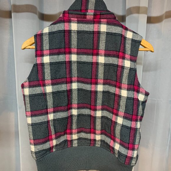 SWS Plaid Vest w/ Removeable Hood - Picture 7 of 9